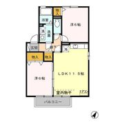 ウッズパディー A/B/C/Dの間取り画像