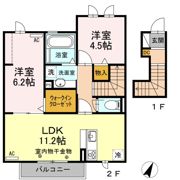 maison楓Ⅲの間取り画像
