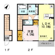 リアン A棟の間取り画像