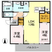 エスポワール ミヤマの間取り画像