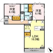 ローズ多治米の間取り画像