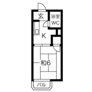 桜山朝日マンションの間取り画像