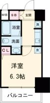 エステムプラザ神戸三宮ルクシアの間取り画像
