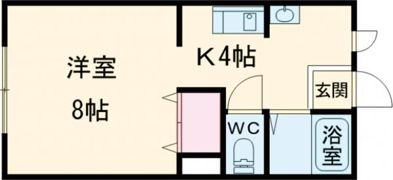 フラッツ桂木の間取り画像