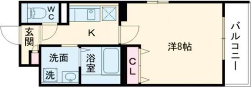 クローバー英賀保駅前の間取り画像