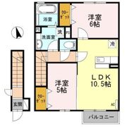 アルページュ相生 Bの間取り画像