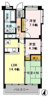 ベルシャイン厚木の間取り画像