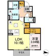 ブリーズ六条の間取り画像