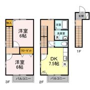 クレール二丁目 A棟の間取り画像