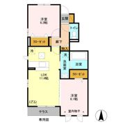 クレールフラッツ天王台の間取り画像