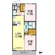 アンソレイエの間取り画像