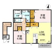 ソシア Aの間取り画像