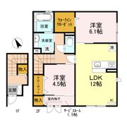 villa 高畔（ヴィラタカデ）の間取り画像