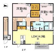 D-room船木の間取り画像