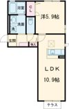 シャーメゾンⅡ原分ヒルズの間取り画像