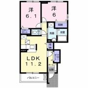 サニーサイドハイツBの間取り画像