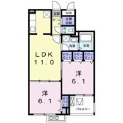 レジデンス・ヤギⅢの間取り画像