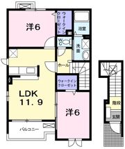 プリムローズ・K Ⅱの間取り画像