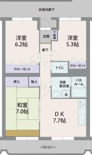 アバンデンスの間取り画像