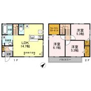 リオ B棟の間取り画像