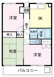 ペアシティ榊Aの間取り画像