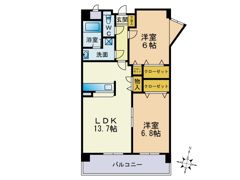 ヴェランティーヌ石丸の間取り画像