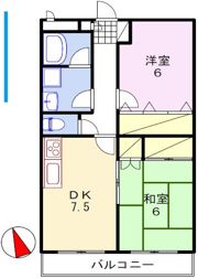 コーポ高田の間取り画像