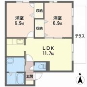 パラッツオ香寺の間取り画像