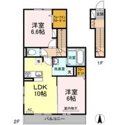イーストパレス Aの間取り画像