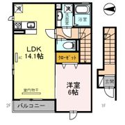 アレーズKの間取り画像