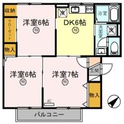 四天王ハイツ Ⅲの間取り画像