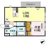 D-room飛田の間取り画像