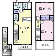 グリーン・パーク Bの間取り画像