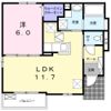 アンソレイエ梶山の間取り画像