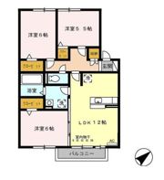グランドマーニ B棟の間取り画像