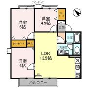 レークハイツ御前の間取り画像