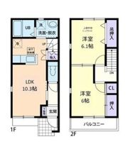Chateau Bon heur Ⅲの間取り画像