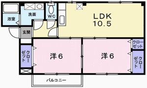パーシマムヒルズの間取り画像