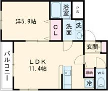 グランドヒルズ坂ノ市の間取り画像
