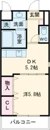カーサ恵風の間取り画像