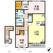 コーポ田村№16の間取り画像