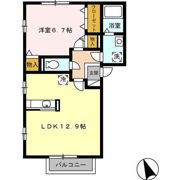 ルミエール清洲 Bの間取り画像