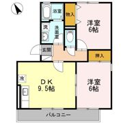 メルベーユ前田Ⅱの間取り画像