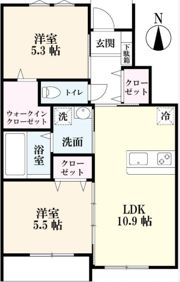 フルール鬼丸の間取り画像