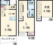 プレミアム宿町の間取り画像