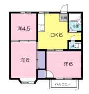 パレス下鳥須井 Bの間取り画像