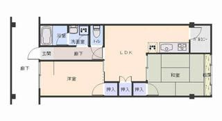 由宇建材ビルの間取り画像