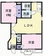 ヴェルハウズン Aの間取り画像