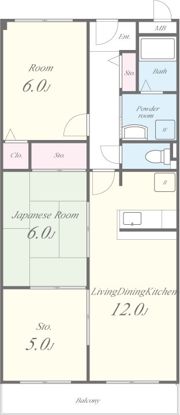 シャンテ小倉の間取り画像