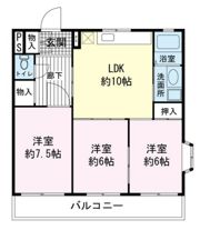 ロイヤルパレス徳倉の間取り画像